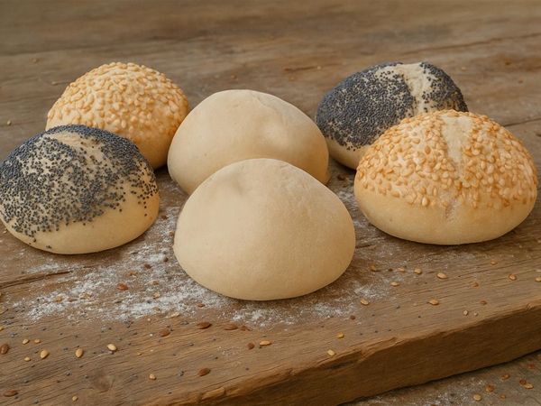 Voorgebakken minibollen wit gesorteerd&nbsp;zak van 10